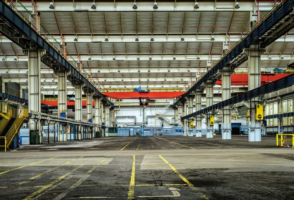Industrial warehouse floor