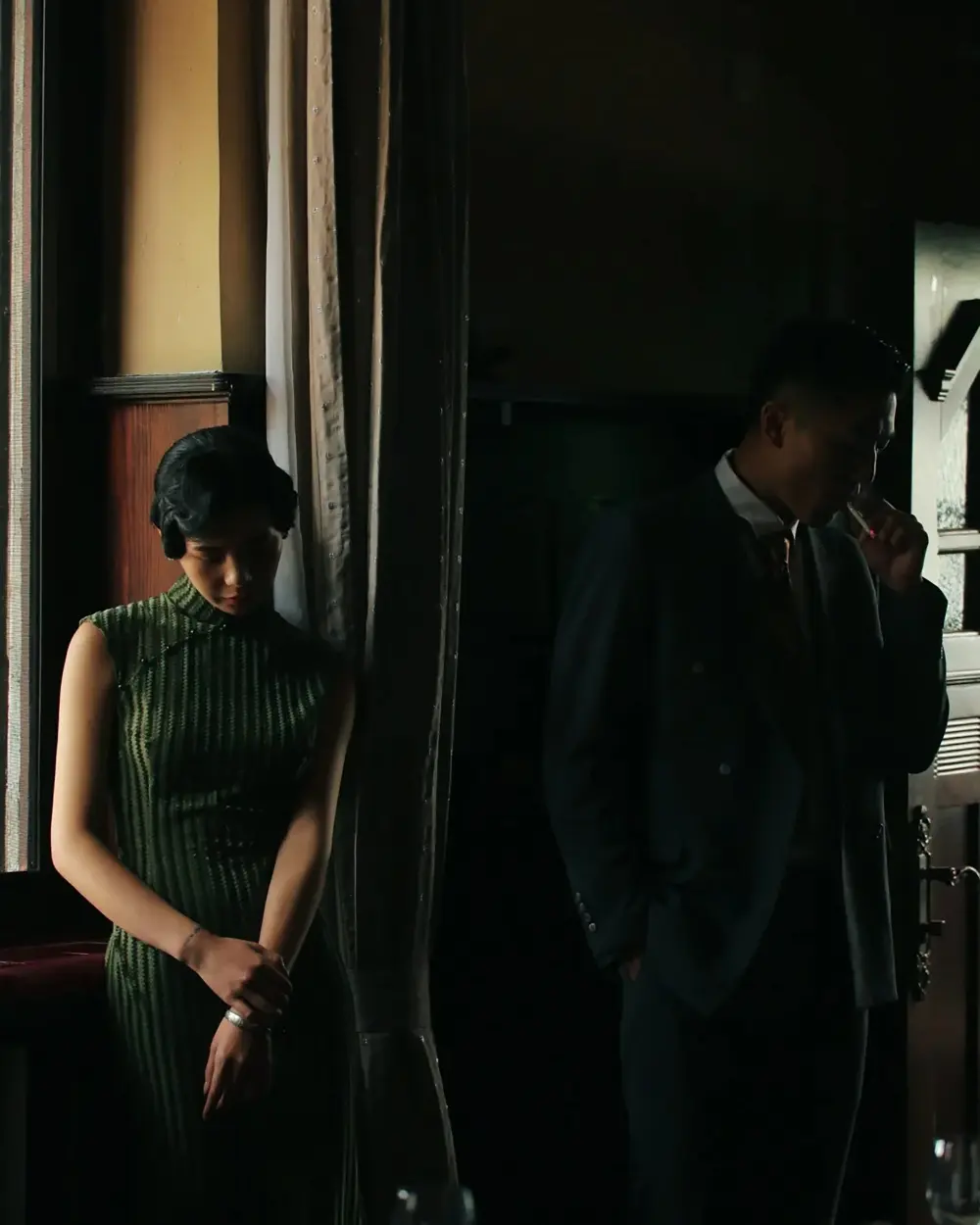 Still from Salt Line: a couple photographed in low interior light