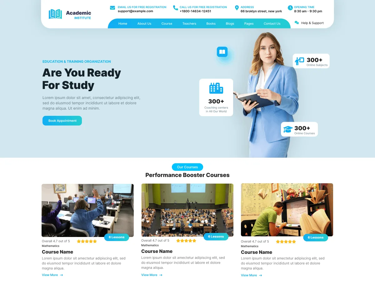 Academic Institute – WordPress theme for scientific journal