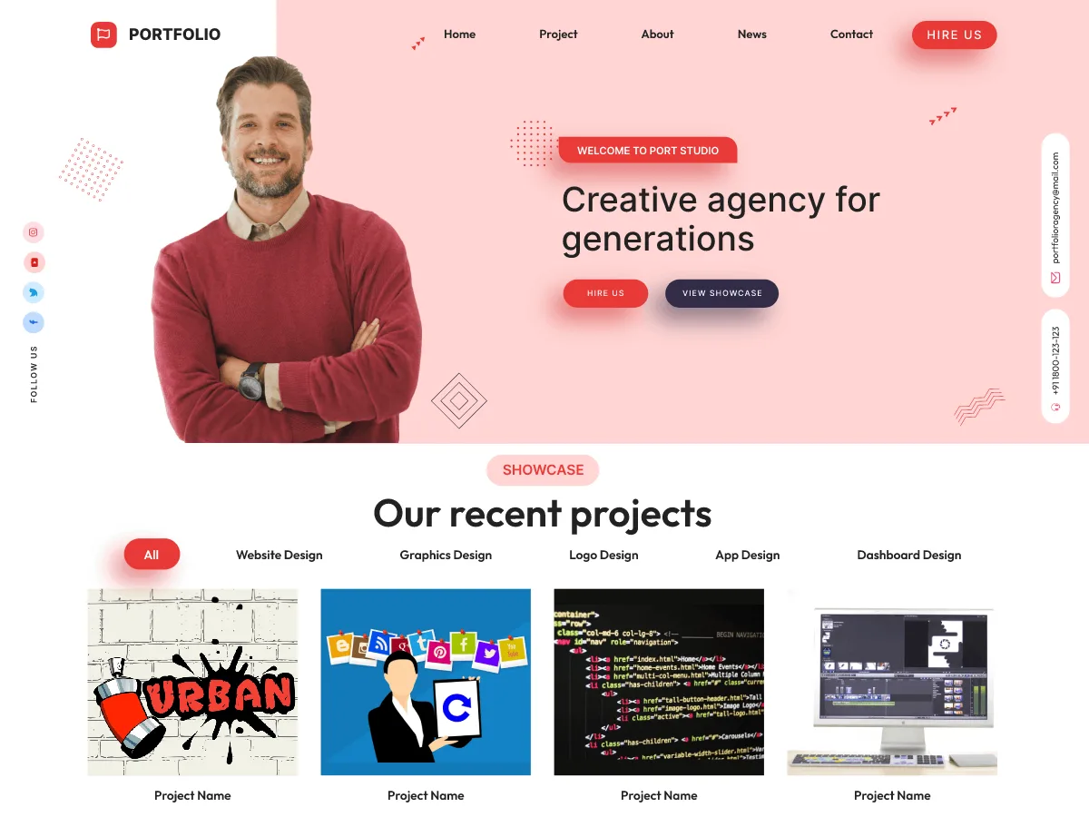 Creative Portfolio Lite – WordPress theme for UX portfolio