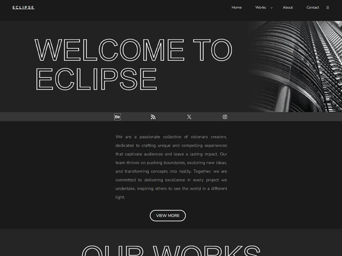 Eclipse Creative Portfolio – WordPress theme for UX portfolio