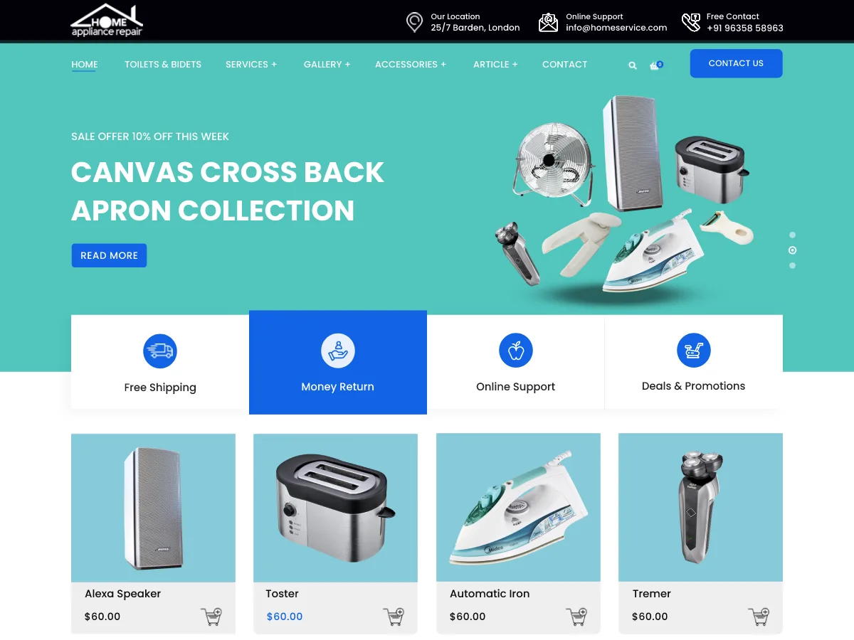 Electronics Appliances – WordPress theme for electronics store
