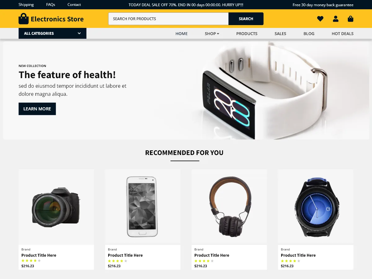 Electronics Gadgets – WordPress theme for electronics store
