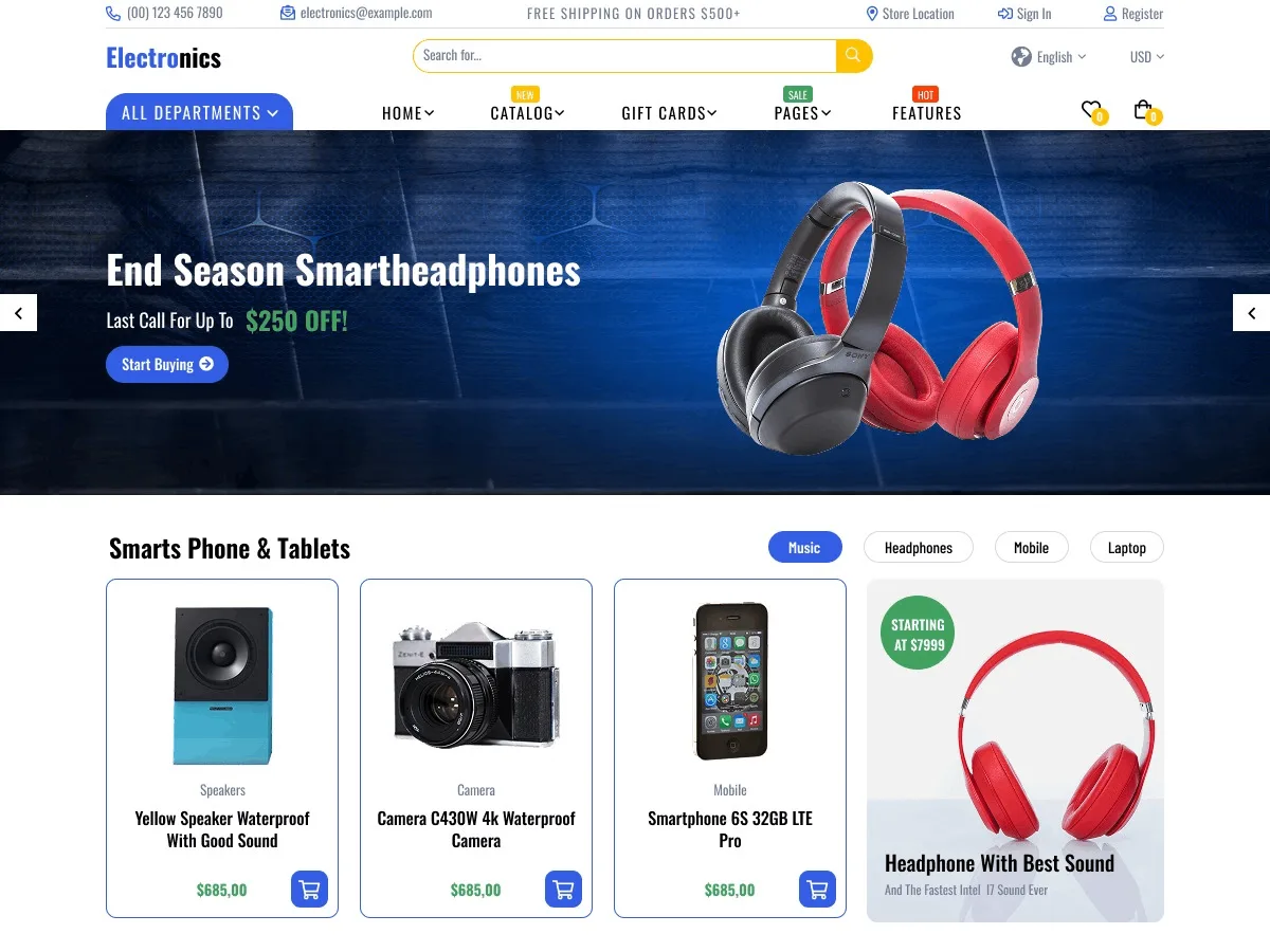 Electronics Market – WordPress theme for electronics store