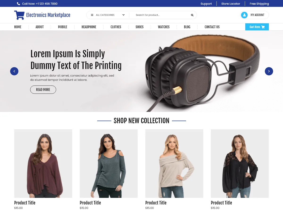 Electronics Marketplace – WordPress theme for electronics store