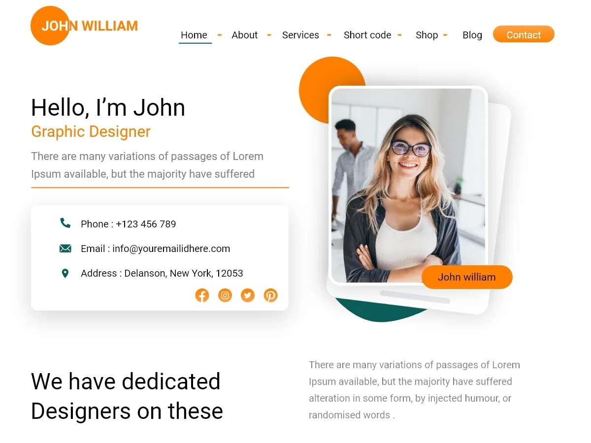 Freelancer Portfolio – WordPress theme for UX portfolio