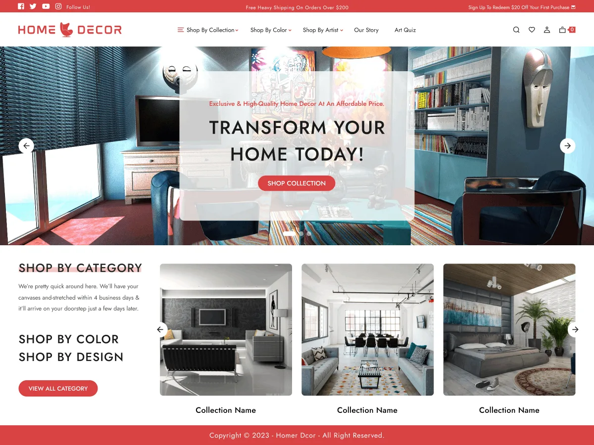 Furniture Decor – WordPress theme for furniture store