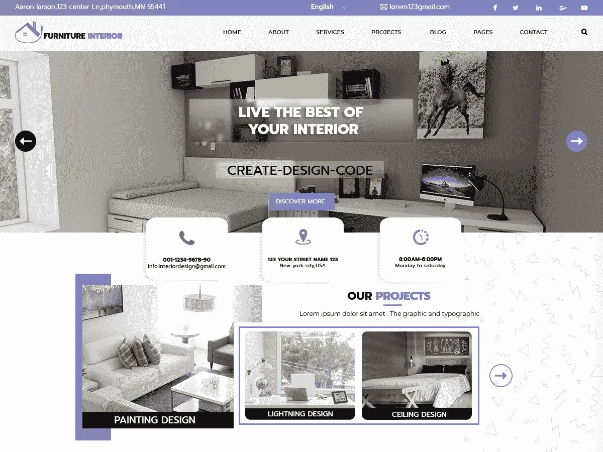 Furniture Interior – WordPress theme for furniture store