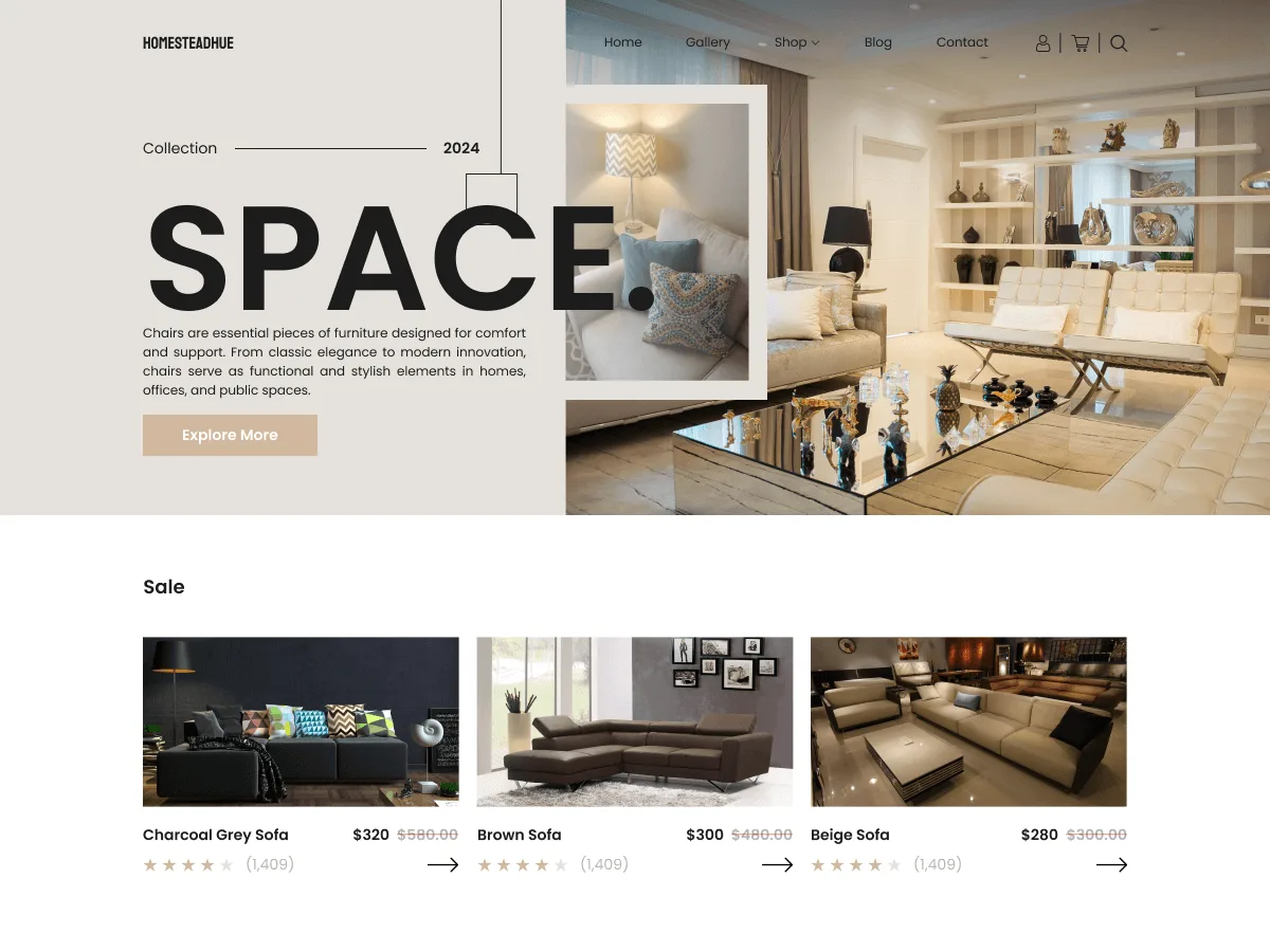 VW Furniture Shop – WordPress theme for furniture store