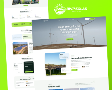 Solar Company WordPress Theme