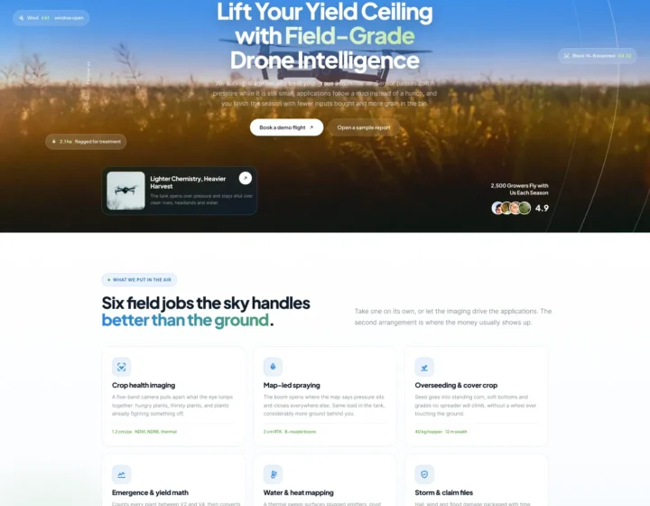 Drone Services - Free Drone WordPress Theme